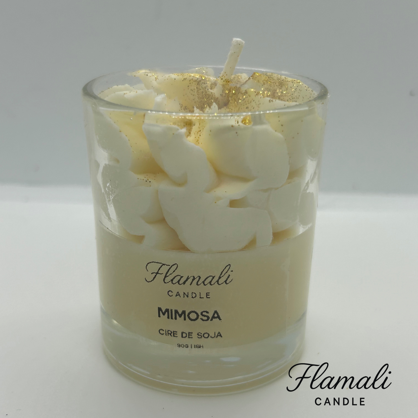Bougie chantilly 90g - Mimosa