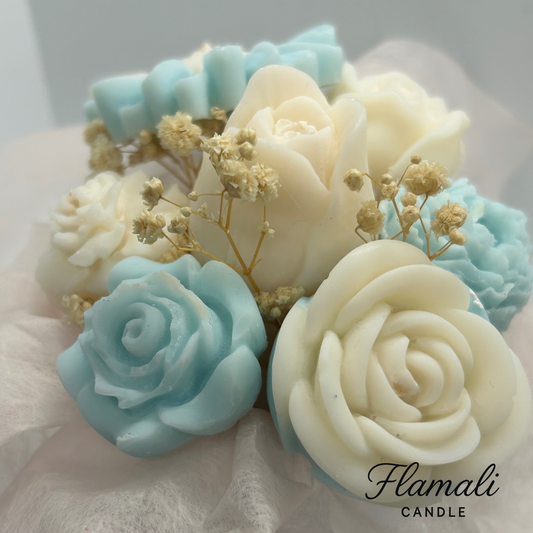 Bouquet de 7 fondants parfumés - Fleurs de coton