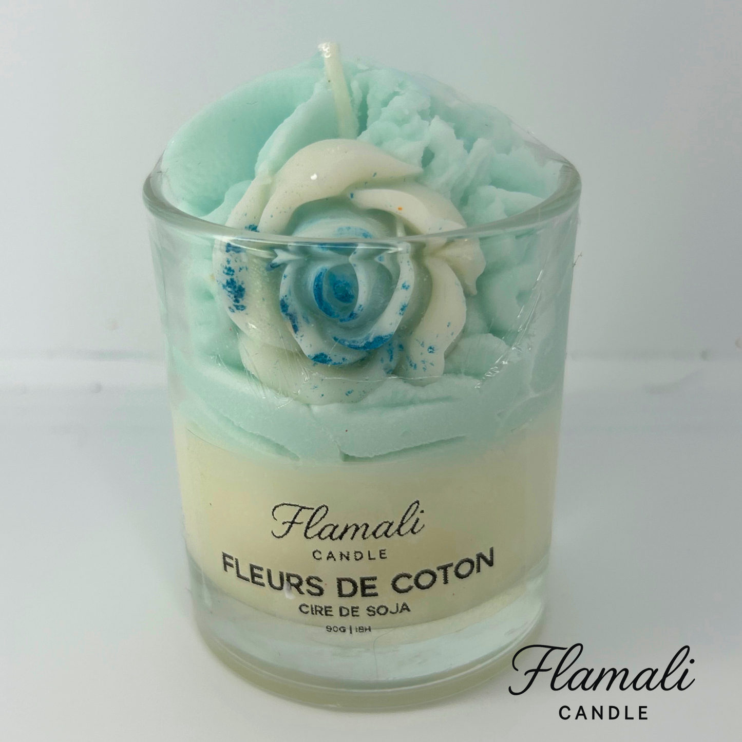Bougie chantilly 90g - Fleurs de coton