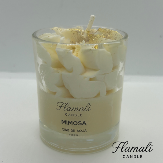 Bougie chantilly 90g - Mimosa