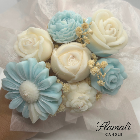 Bouquet de 7 fondants parfumés - Fleurs de coton