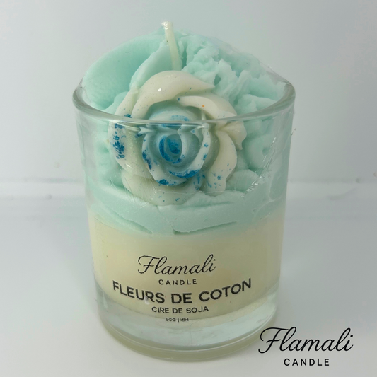 Bougie chantilly 90g - Fleurs de coton