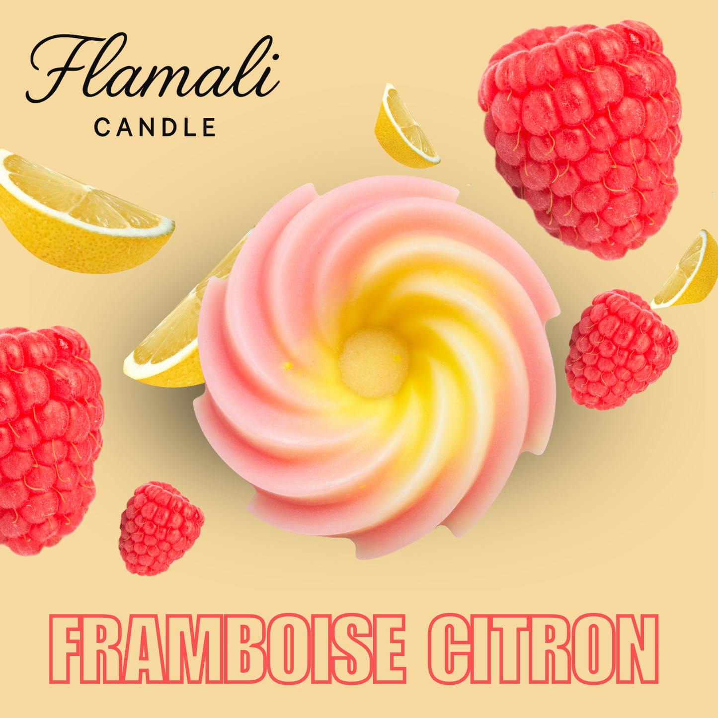 Fondant parfumé - FRAMBOISE CITRON